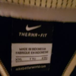 Nike Jackets & Coats - Nike navy blue and gold thermal drive fit jacket Nike Jackets & Coats - Nike navy blue and gold thermal drive fit jacket